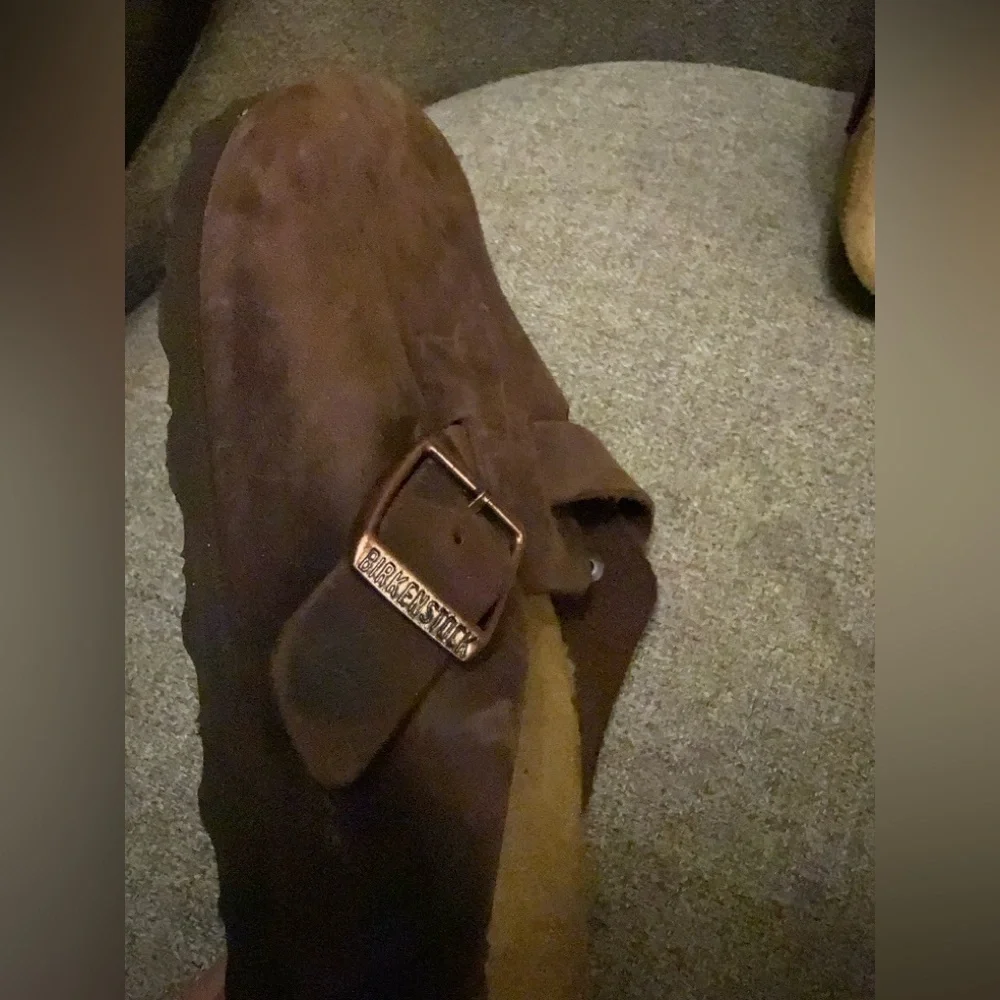 Birkenstock Dark Brown Boston Oiled Leather Clogs - size 38 - Picture 5 of 15